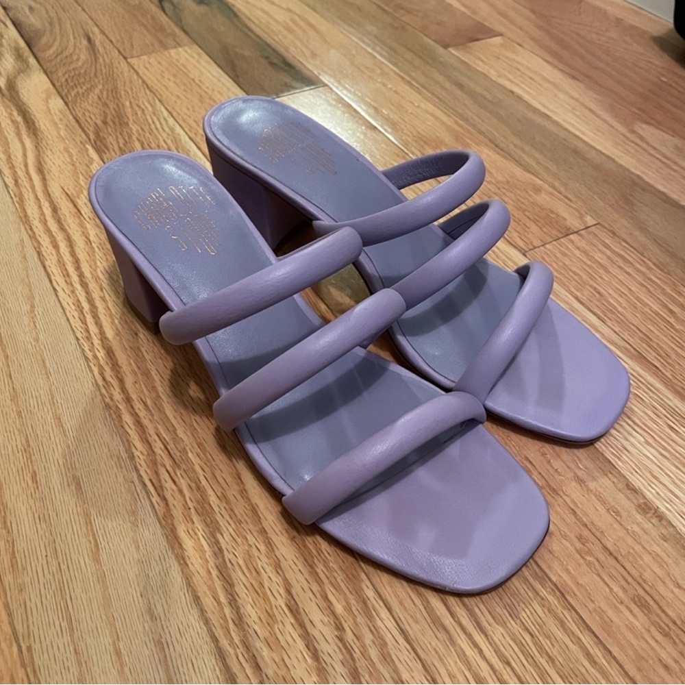 Charlotte Stone Lavender Heels Sandals